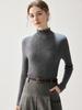 Women's Elegant Cashmere Ruffle Collar Sweater: Autumn 2026 Slim Fit Striped Pullover