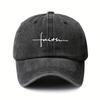 Printed Retro Street Style Unisex Baseball Cap Washed Adjustable Unisex Casual Outdoor Hat