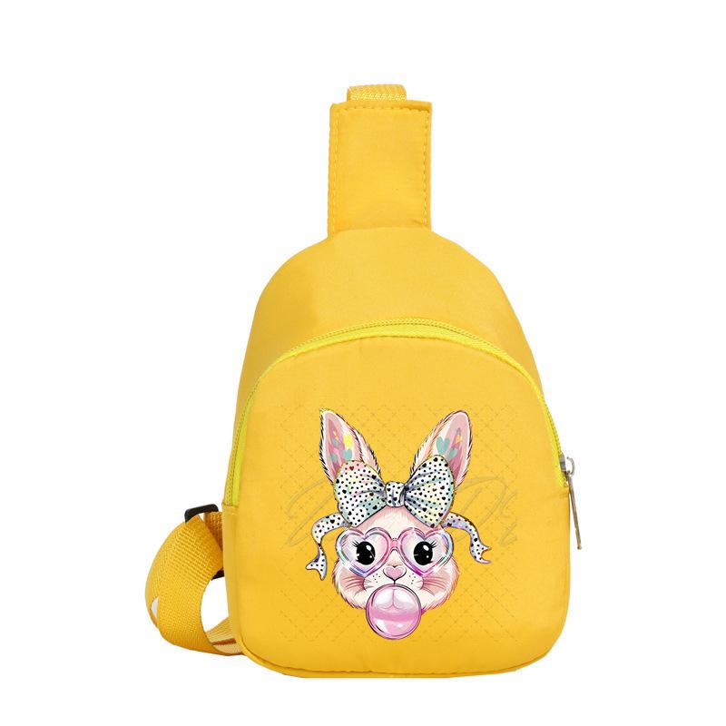 Easter Printed Shoulder Bag Men's and Women's Versatile Casual Children's Breast Bag Crossbody Bag