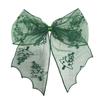Lace Tulle Veil Hair Clips Bat Embroidery Gothic Style Halloween Hairpins Mesh Bow Christmas Tree Bow Hair Clips