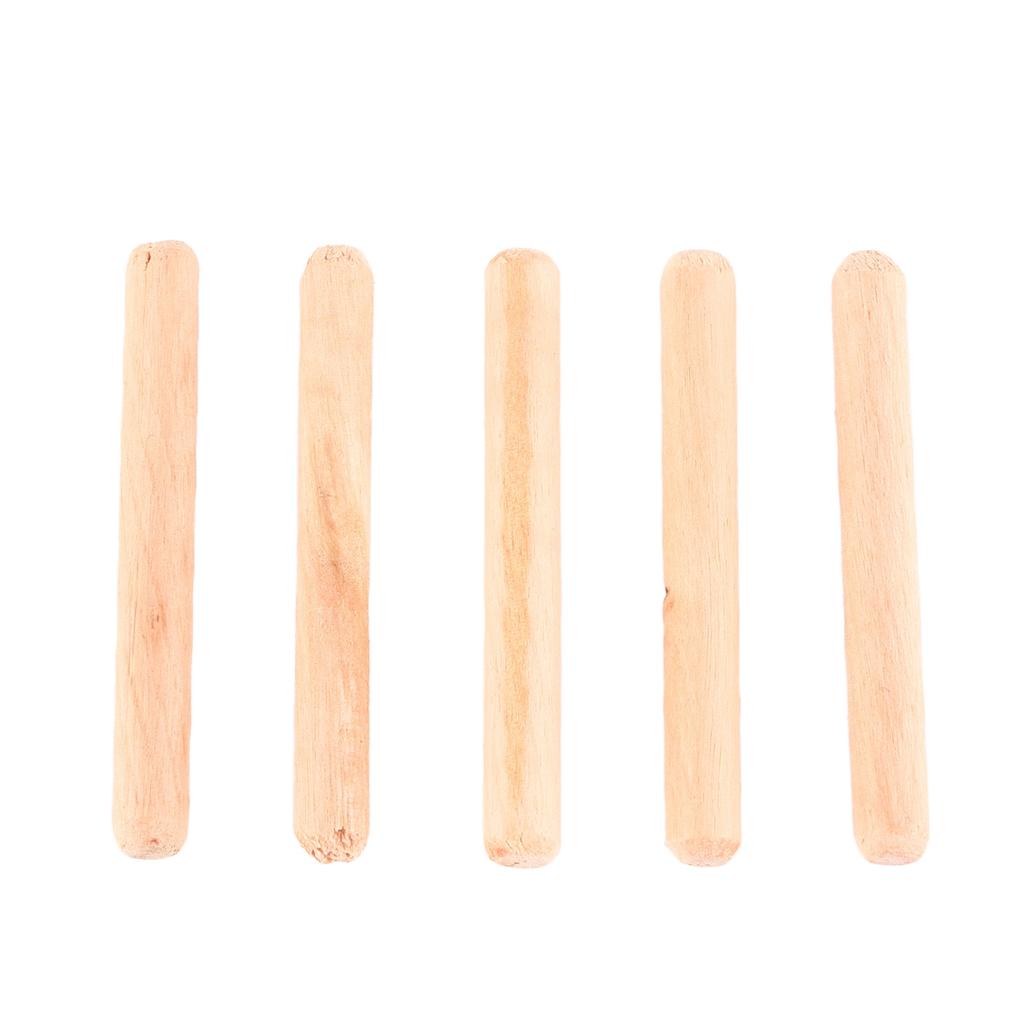 50pcs Cabinet Drawer Round Fluted Wooden Craft Dowel Pins Rods (M6*50)