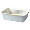 F26C Küchensieb Doppellagig Kunststoff Gemüsewasch-Abtropfkorb