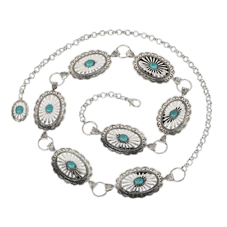 Waist Chain Women Metal Waist Rope Casual Dress Waist Belt Accessory for Ladies