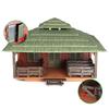 Detachable Thatched Farmhouse Animal Model Playset for Kids