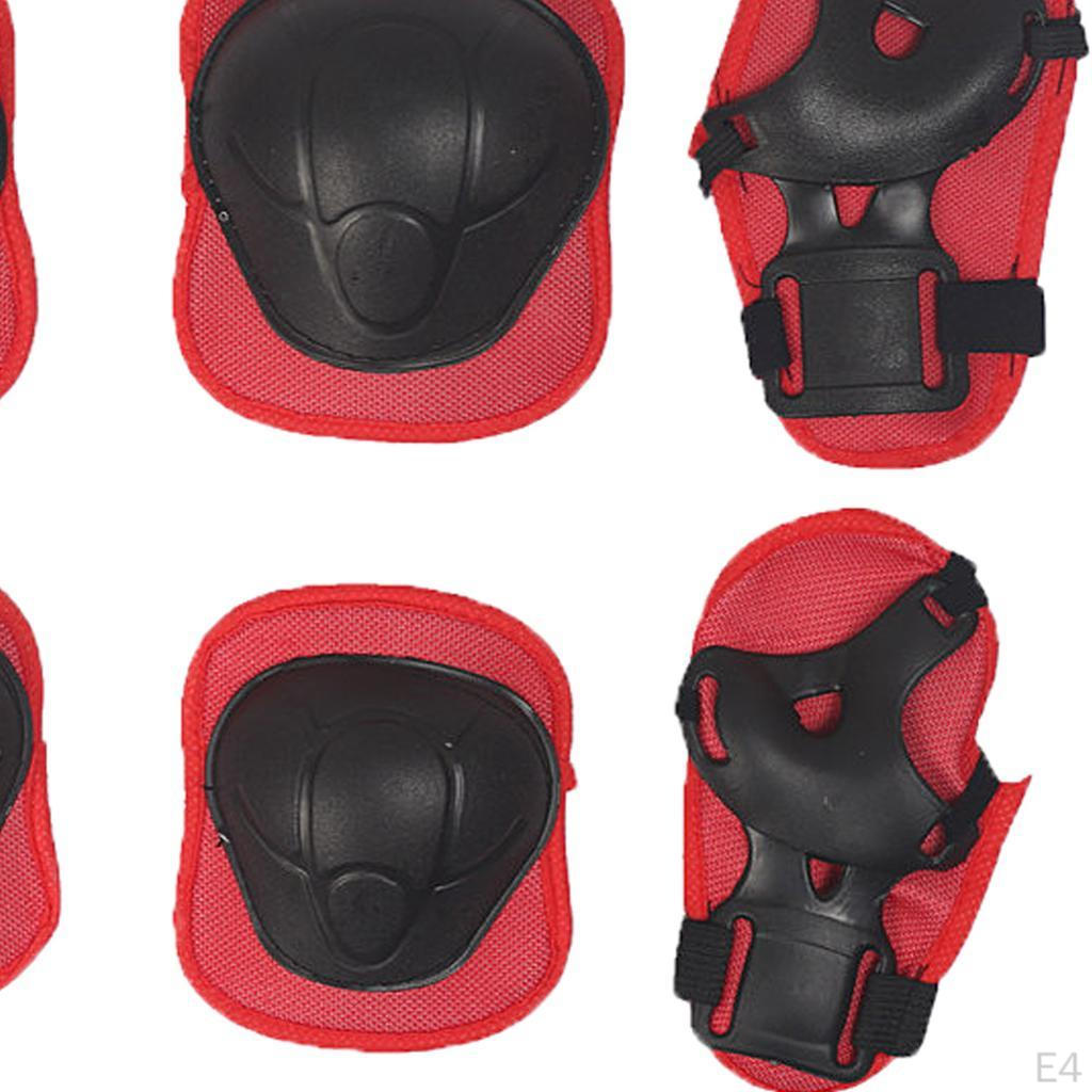 6/7 Pcs Elbow Wrist Knee Pads Sport Safety Protective Equipment