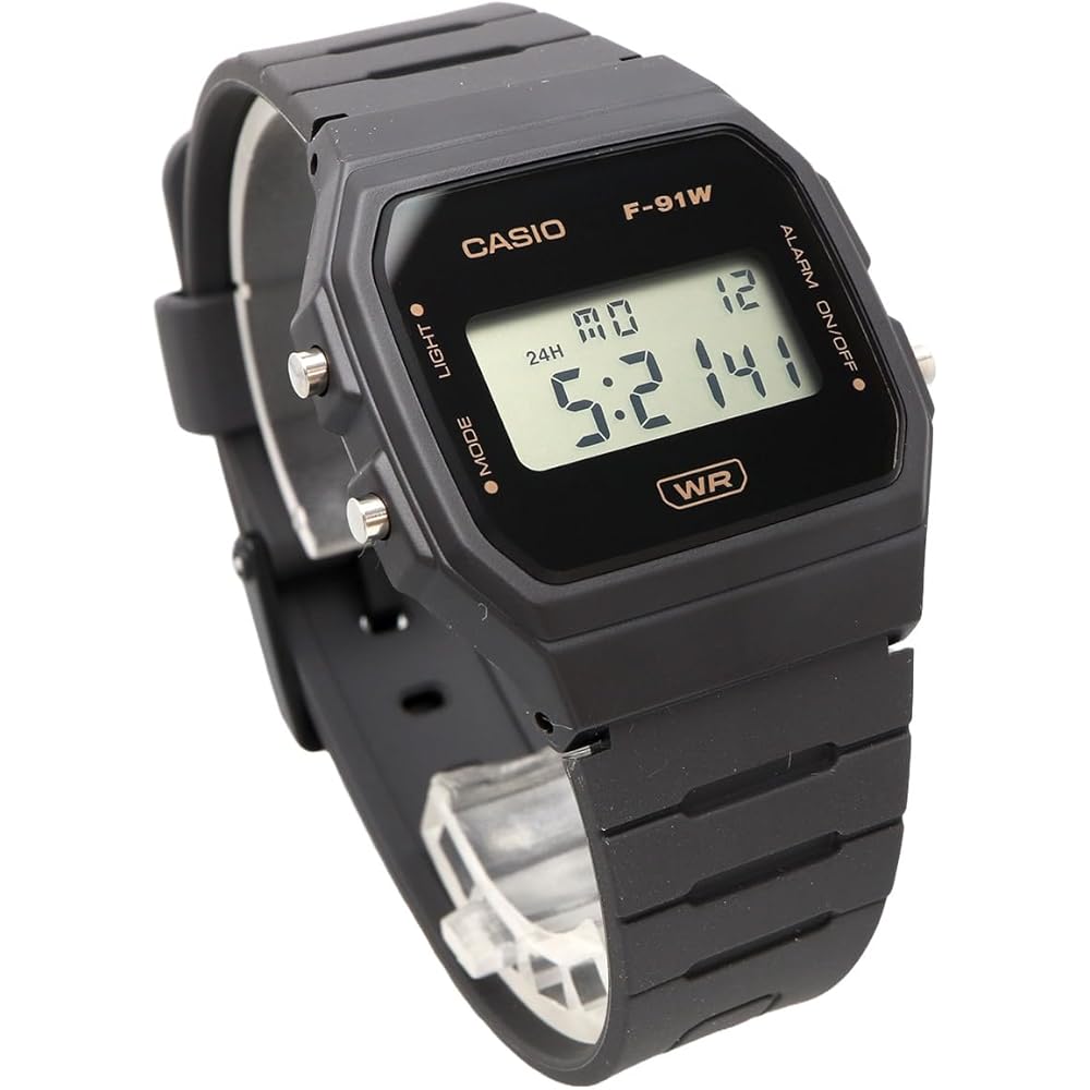 Casio F-91WB-8A Unisex Digital Watch Biomass Plastic Band Dark Gray