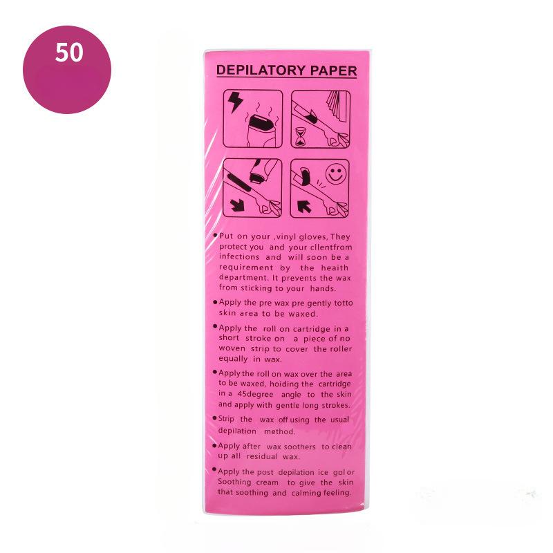 50/100PCS Women Men Hair Removal Wax Paper Nonwoven High Quality Body Leg Arm Hair Removal Epilator Wax Strip Paper Roll