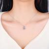 S925 Silver Heart Moissanite Necklace - Elegant Light Luxury Clavicle Accessory for Women
