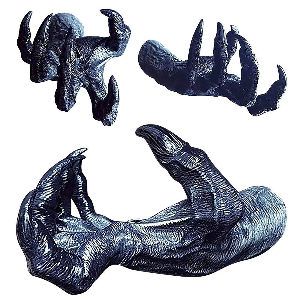 

New Retro Resin Demon Creative Props Sculptures Halloween Wall Art The Witch‘s’ Hand Wall Hanging чорний