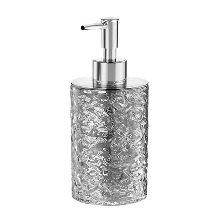 Foam Soap Dispenser with Diamond Glass Refillable Hand Soap Dispenser Worktop Soap Dispenser Mouthwash Lotion Dispenser