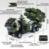 New 1/32 Hongqi-16 Anti-Aircraft Missile Alloy Die-casting Toy Car Model Launch Function Elevated Sound and Light Vehicles Kids Gift