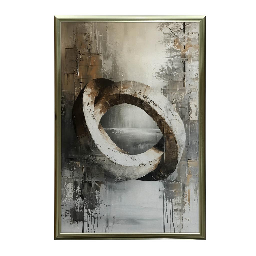 Pierścień Natury Pierścień Natury, 50X70 Cm, Rama Aluminiowa Złota, Papier Matowy 230 Gsm