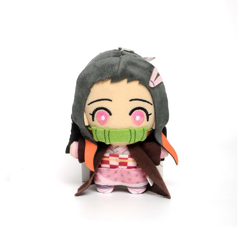 15cm Japan Anime Demon Slayer Akaza Rui Iguro Obanai Tanjirou Kamado Nezuko Agatsuma Zenitsu Plyšové hračky Panenka Peluche dárek
