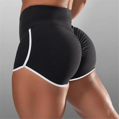 Mode Damen Sommer Hohe Taille Sportliche Shorts Sportlich Lässig Fitnessstudio Workout Laufshorts