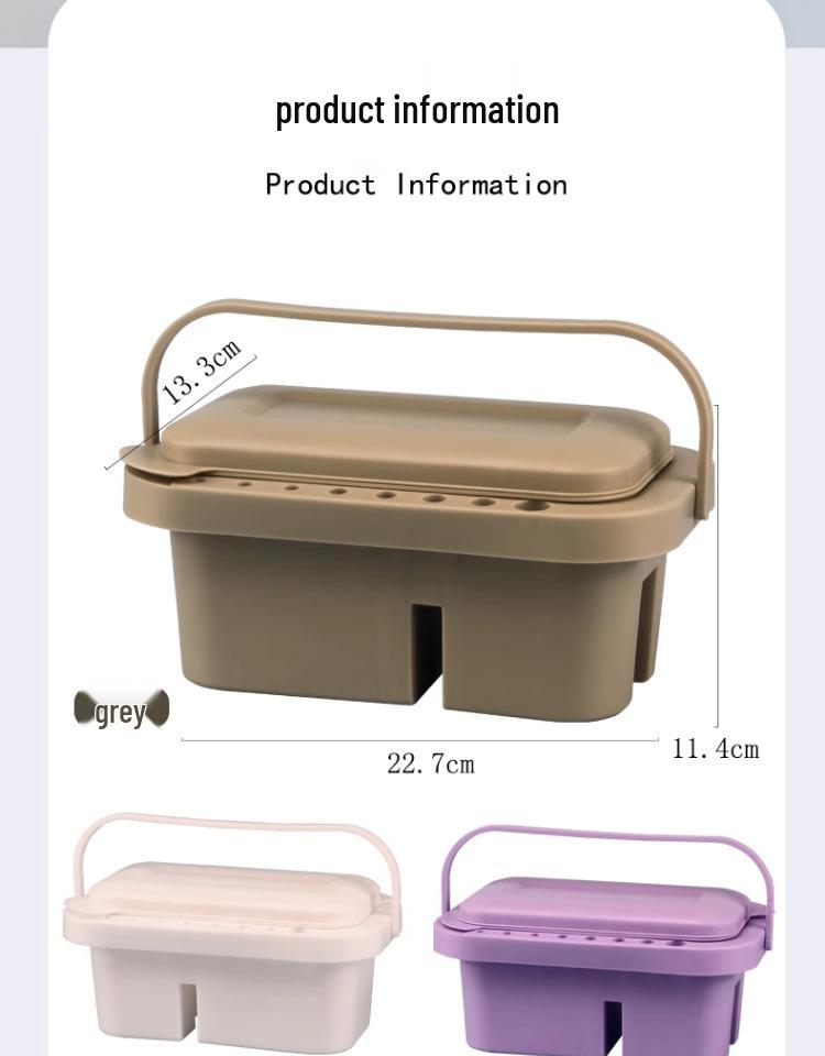 Portable 3-Piece Paint Set: Multifunctional Wash Bucket, Watercolor Gouache Palette, Color Mixing Box for Art Students