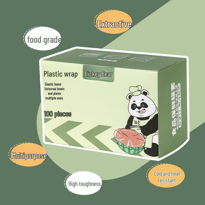 Elastic Food-Grade Plastic Wrap and Fresh-Keeping Shower Cap for Leftovers