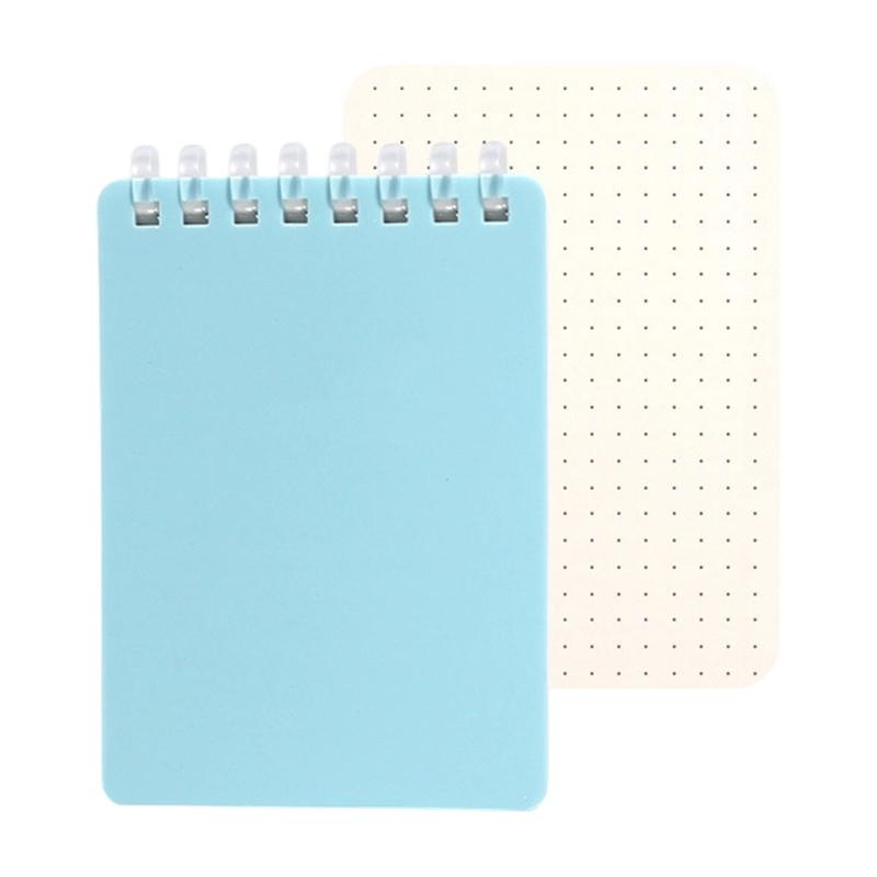 Pocket Size Notebook 128 Pages Soft Coil Binding Notebook Lined/Dotted/Gridded/Unruled for Daily Writing Note Taking