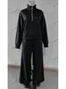 2025 Women's Casual Half-Zip Hoodie and Long Pants Set - European & American Autumn/Winter Style.