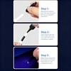 Ultraviolet invisible anti counterfeiting double headed pen black 1 pack