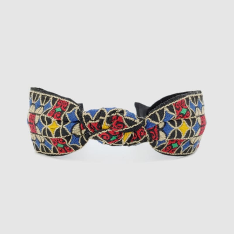 LALA Ethnic Lattice Hairband - BLUE