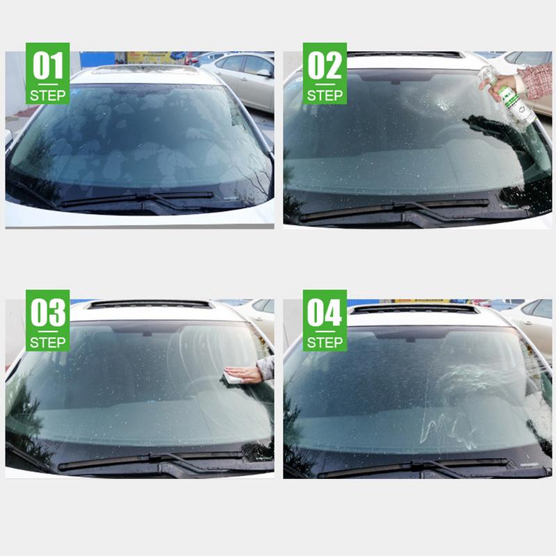 Removedor de película de óleo para vidros de carro, limpador de vidros de carro líquido 300ml, óleo para vidros de carro, limpador de janelas, removedor de manchas de água