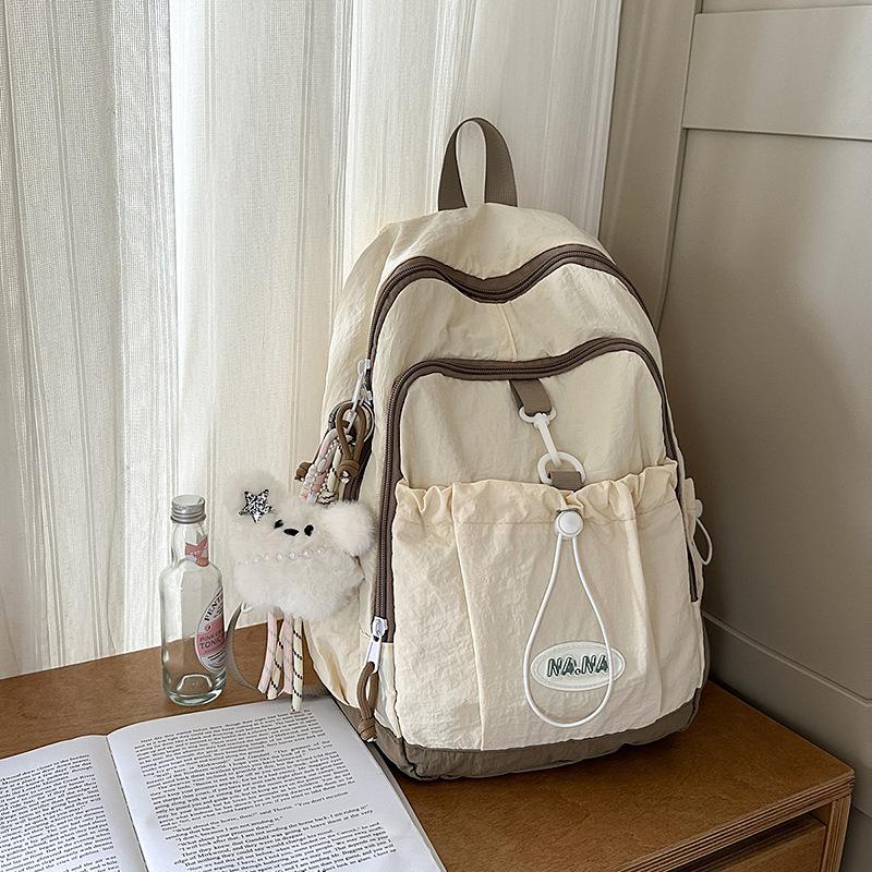 Schoolbag Backpack Women's 1011 Summer New Trend Middle School Student School Bag Large Capacity Short Trip Lightweight Travel Bag