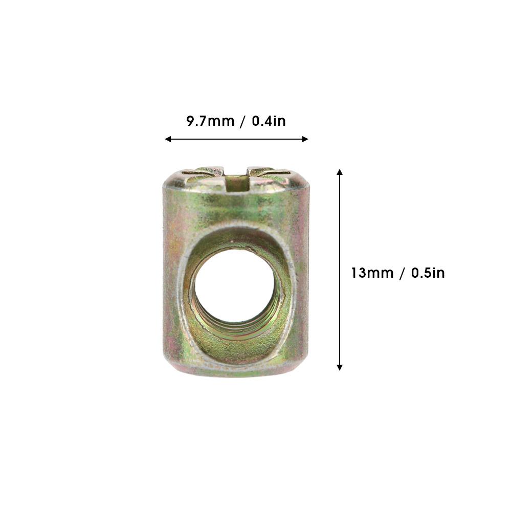 30 stücke M6 Möbel Barrel Mutter Dübel Schrank Anschlüsse Eingebettet Muttern Befestigungen