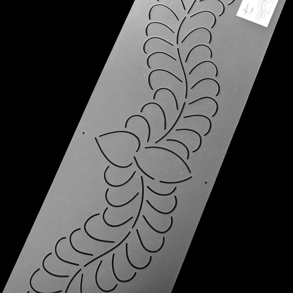 1 X Plastic Quilting Stencil Leaf Background DIY