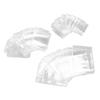 120pcs Clear Jewelry Bags Thickened Oxidation Resistance PVC Clear Jewelry Ziplock Bags for Earrings Rings Jewelry