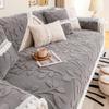 French Cream Style Sofa Cushion Autumn and Winter Plush Cushion Non-Slip Sofa Cover 2024 New Seat Cushion Cover Cloth