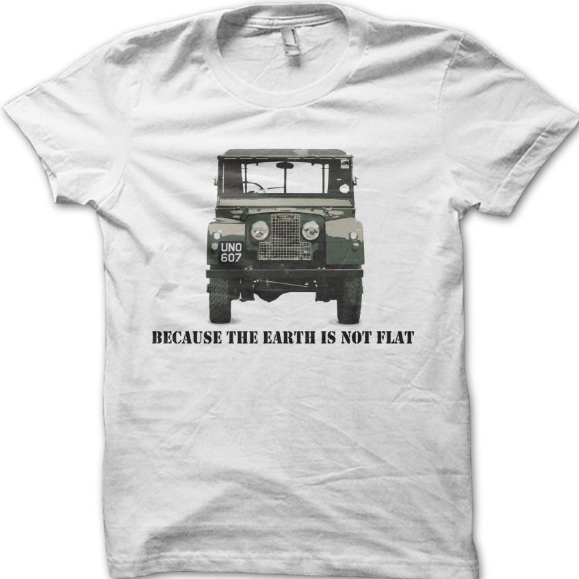 Because The Earth Is Not Flat Classic Retro Motorsport Vintage Car T-Shirt 06172 S разноцветный