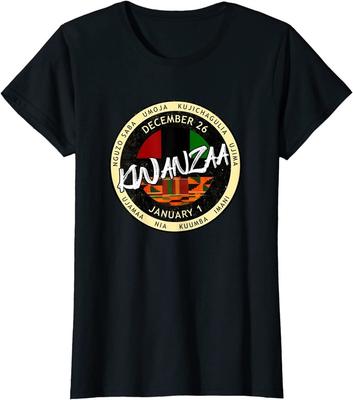 Kwanzaa Afroamerikanische Weihnachtsfeier Damen Rundhals-T-Shirt Unisex T-Shirt