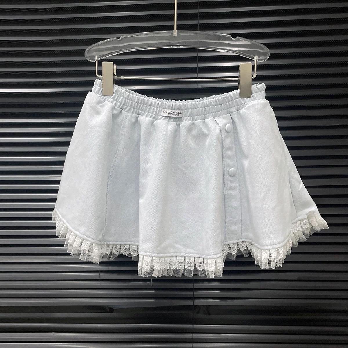 Женский кружевной жакет с рюшами и юбка, комплект, весна 2026 Small