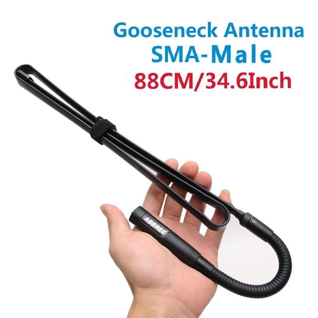 ABBREE AR-152 AR-148 Tactical Antenna SMA-Female Coaxial Extend Cable for Baofeng UV-5R UV-82 UV-9R PLUS Walkie Talkie
