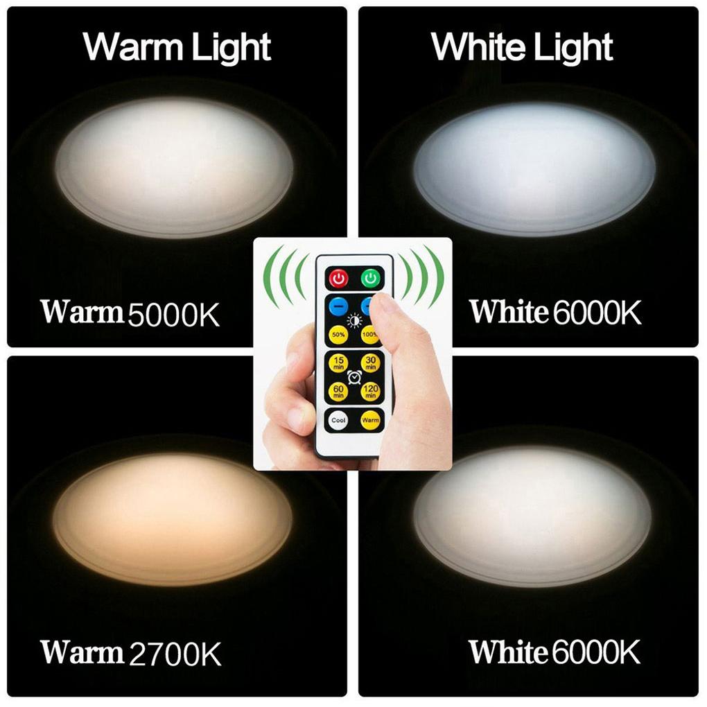 Cabinet Light 60lm LED Remote Control Closet Light Adjustable Home Stair Night Lamp