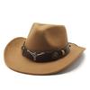 Western Cowboy Hat For Men And Women Made Of Wool Felt With Sun Protection And Breathability