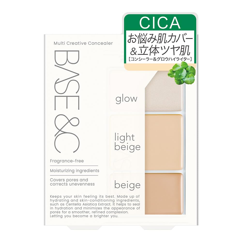 

Мультикреативный консилер CICA Concealer Palette Highlight BASE&C 3.8g Touch-up