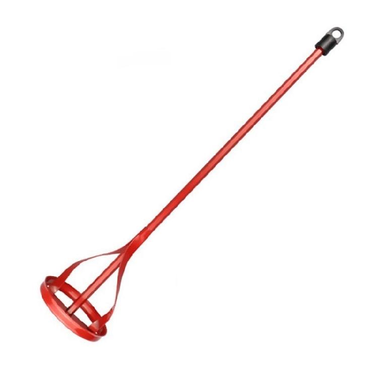 Steel Helical Mixing Blade For Power Drills Hexagonal Shaft Ensures Stability When Mixing Paint Grout In Large Bucket