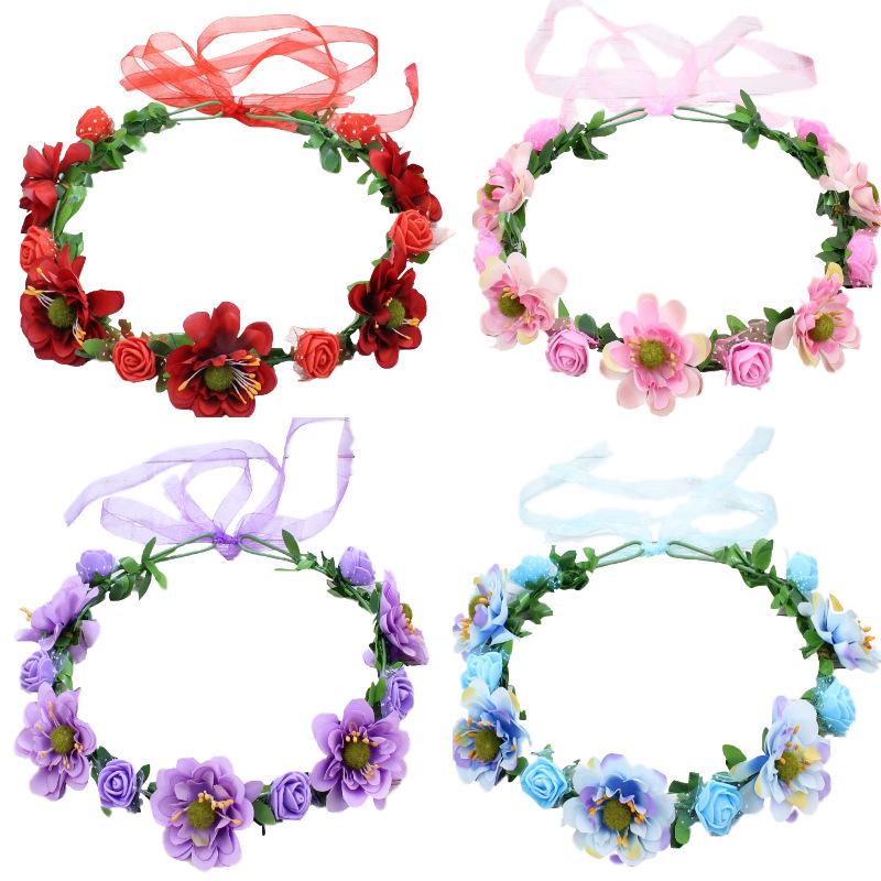 Boho Blumen-Haarband für Bräute & Kinder - Reise- & Auftritts-Accessoire