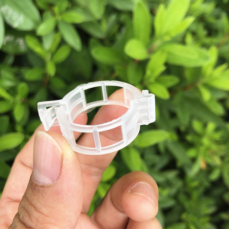 100 Pcs Plastic Plant Clips For Climbing Plants Clear Plant Fixing Clip Tomato Trellis Clips Plant Support Clips Vine Fixing Clip