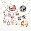 Conjunto de Joyería de Flores Joyería de Moda para Estudiantes Joyería con Colgante de Cuentas Redondas Adecuado para Elegancia y Sofisticación Cotidiana