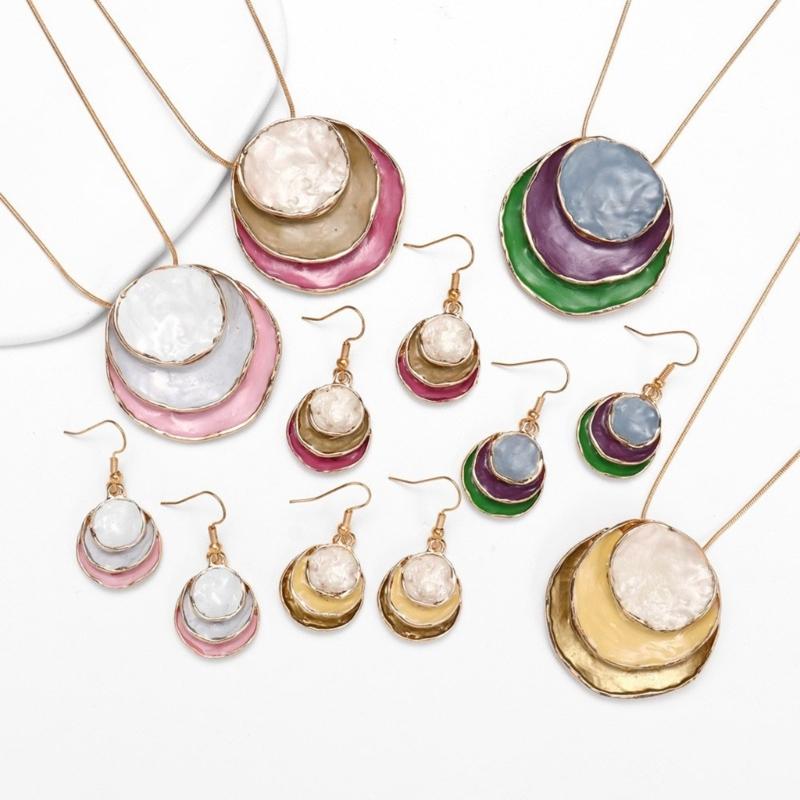 Conjunto de Joyería de Flores Joyería de Moda para Estudiantes Joyería con Colgante de Cuentas Redondas Adecuado para Elegancia y Sofisticación Cotidiana