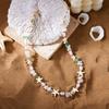 Boho Beach Style Starfish Necklace For Women Colorful Irregular Stone Beads Choker Neck Chain Girl Summer Party Vacation Jewelry
