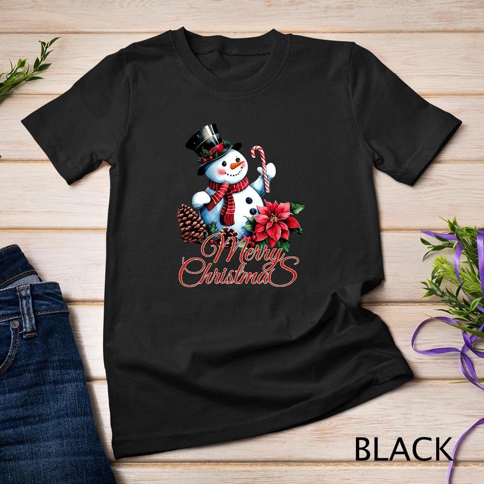 Winter Wonderland Snowman Funny Christmas Shirt Unisex T-shirt 2 3XL