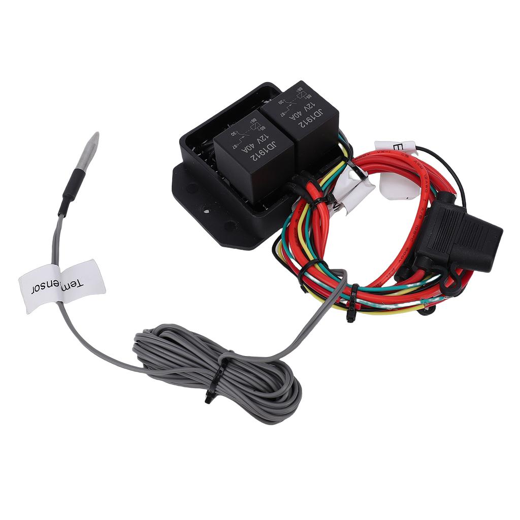 Digital Radiator Fan Controller Switch Kit DC0444 LED Real Time Display 104 230 degrees F Electric Radiator Fan Switch