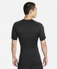 Nike Pro Dri-Fit Tight Short Sleeve Fitness Top M - Black:White / Fb7933-010