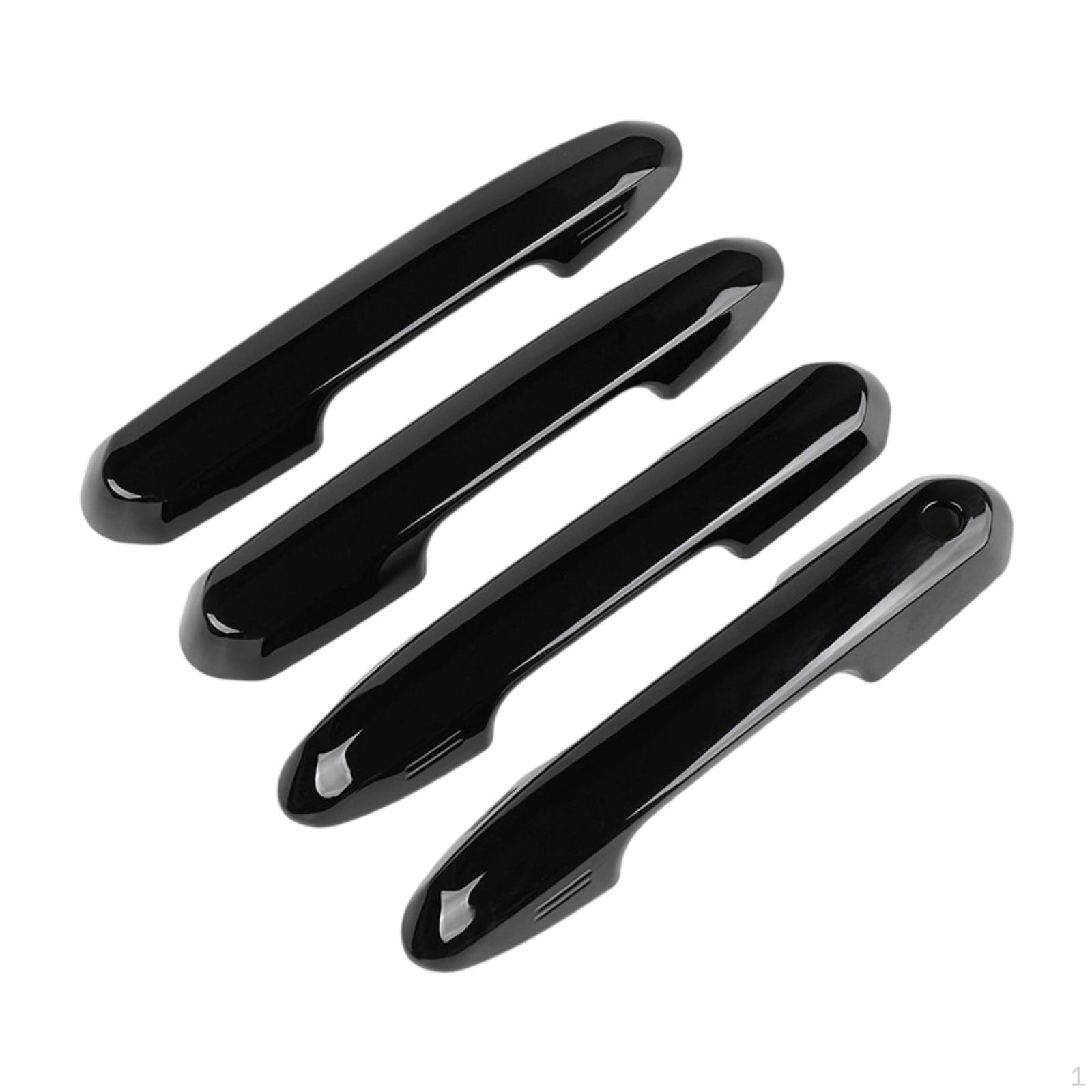 

Комплект из 4 шт. Защитные накладки на дверные ручки для салона автомобиля Bright Black