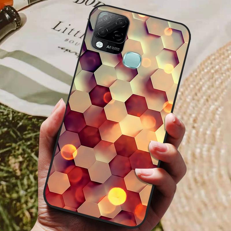 For Infinix Hot 10T Case Phone Cover Soft Silicone TPU Back Cases for Infinix Hot 10S NFC Case X689 Coques Hot10T  Hot10S Fundas