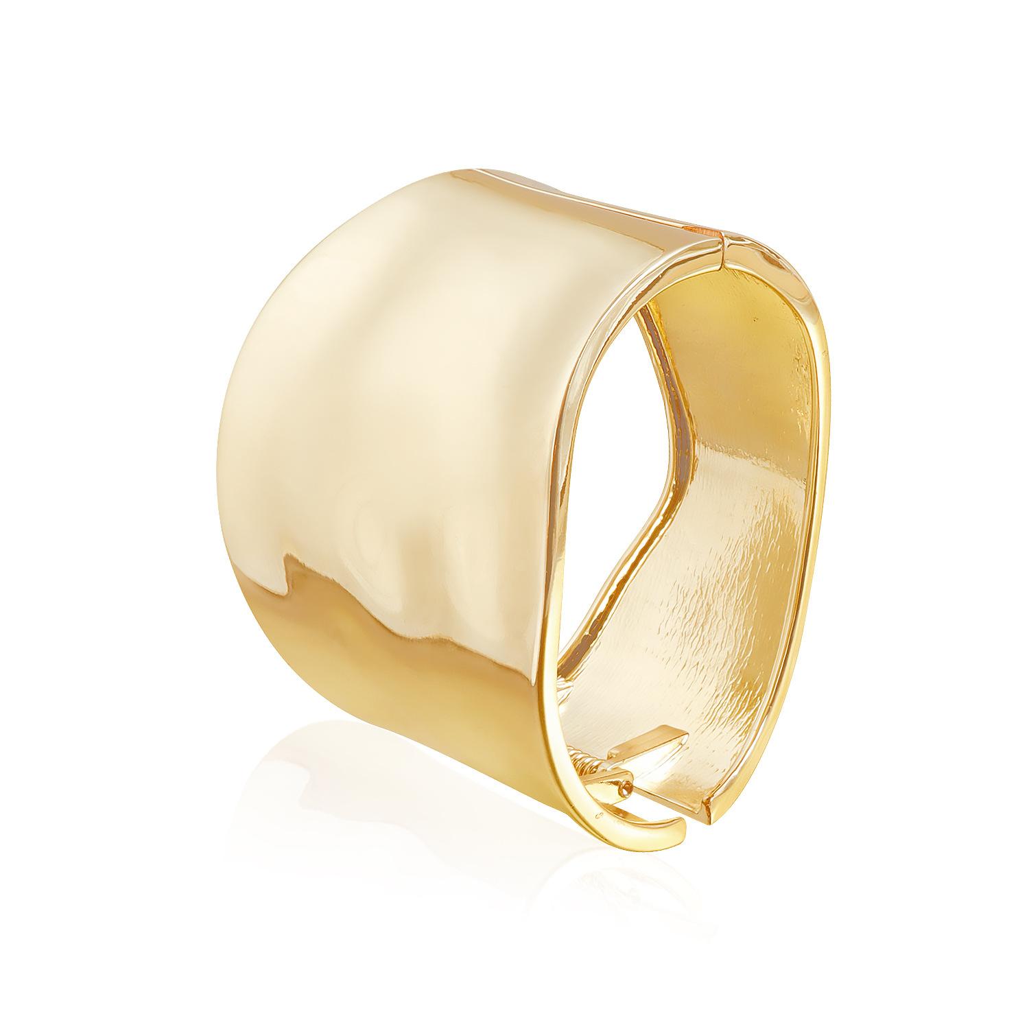 

ins punk heavy industry exaggerated wind big smooth special-shaped bracelet personalized retro bracelet золотой