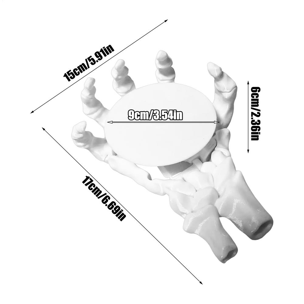 

Готические подставки Череп Рука Подставка под чашку 3D Смешные Декоративные Изоляция для напитков Подставки для чашек для кухонного стола Письменного стола Женщины Дом белый